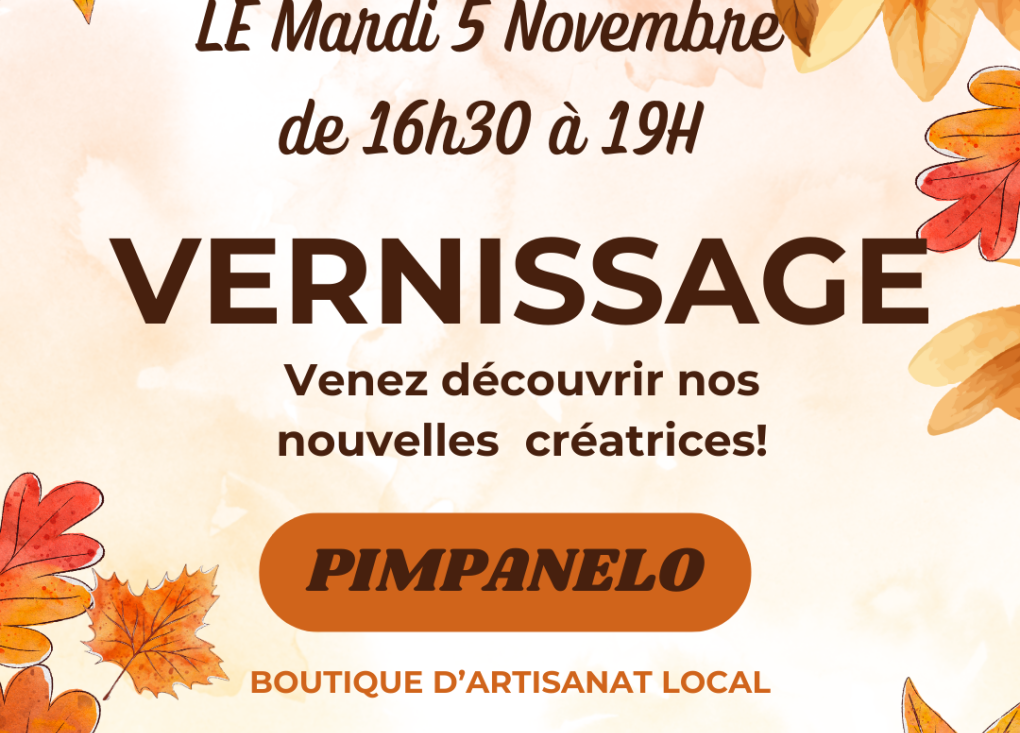 Vernissage à la boutique Pimpanelo