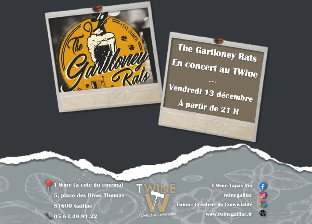 The Gartloney Rats en concert au T'Wine