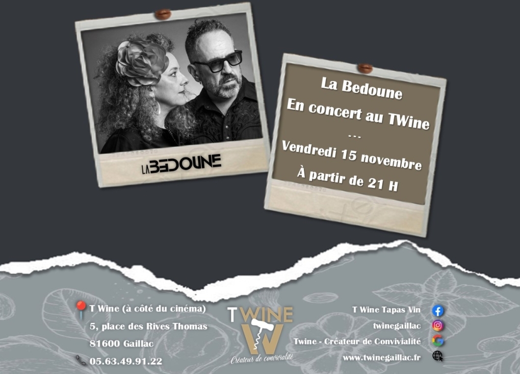 La Bedoune en concert au T'Wine