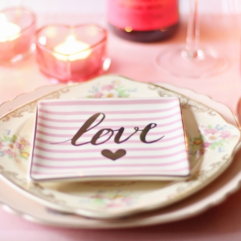 table Saint Valentin