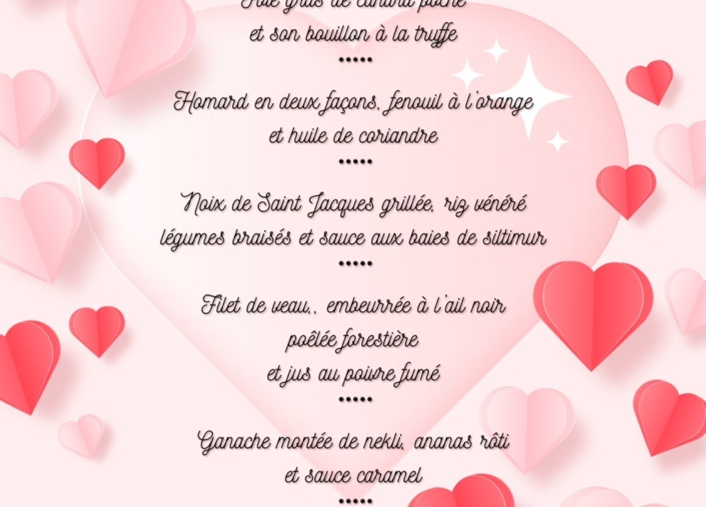 Soirée St Valentin au Montanais