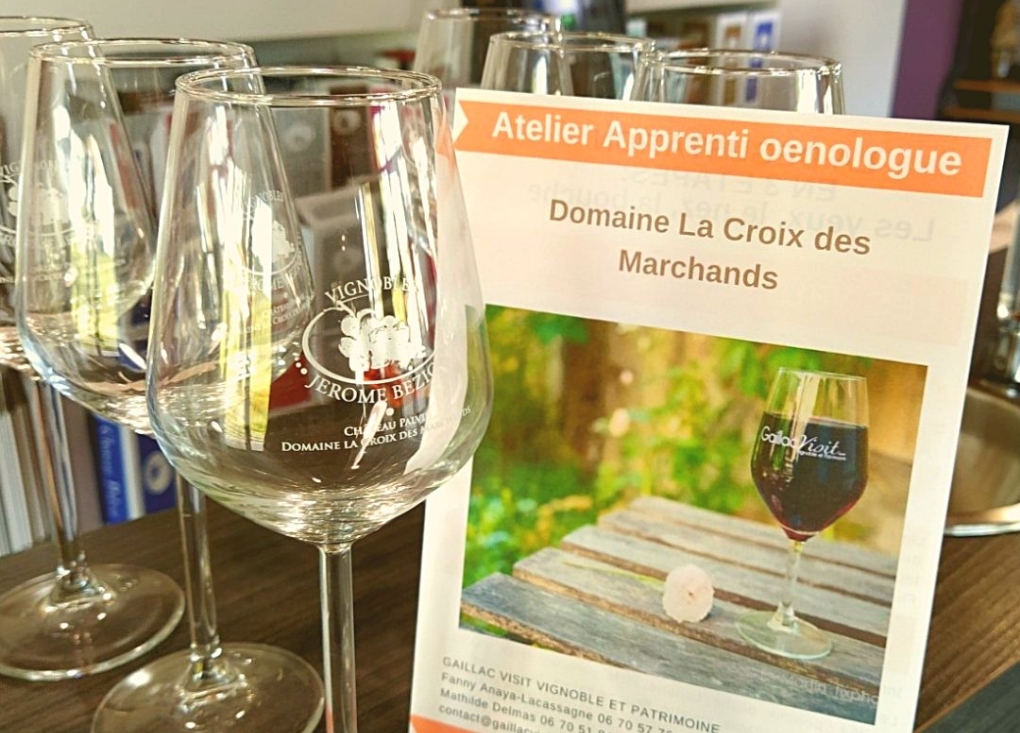 Atelier oeno La Croix des Marchands