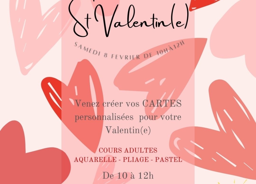 Atelier carte St Valentin(e) - Chez Perrine