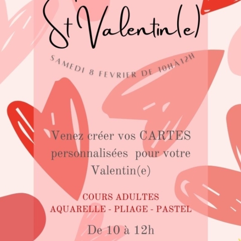 Atelier carte St Valentin(e) - Chez Perrine