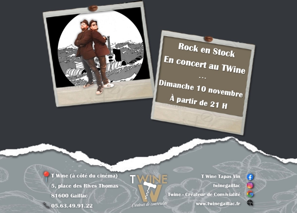 Concert "Rock en Stock" au T'Wine