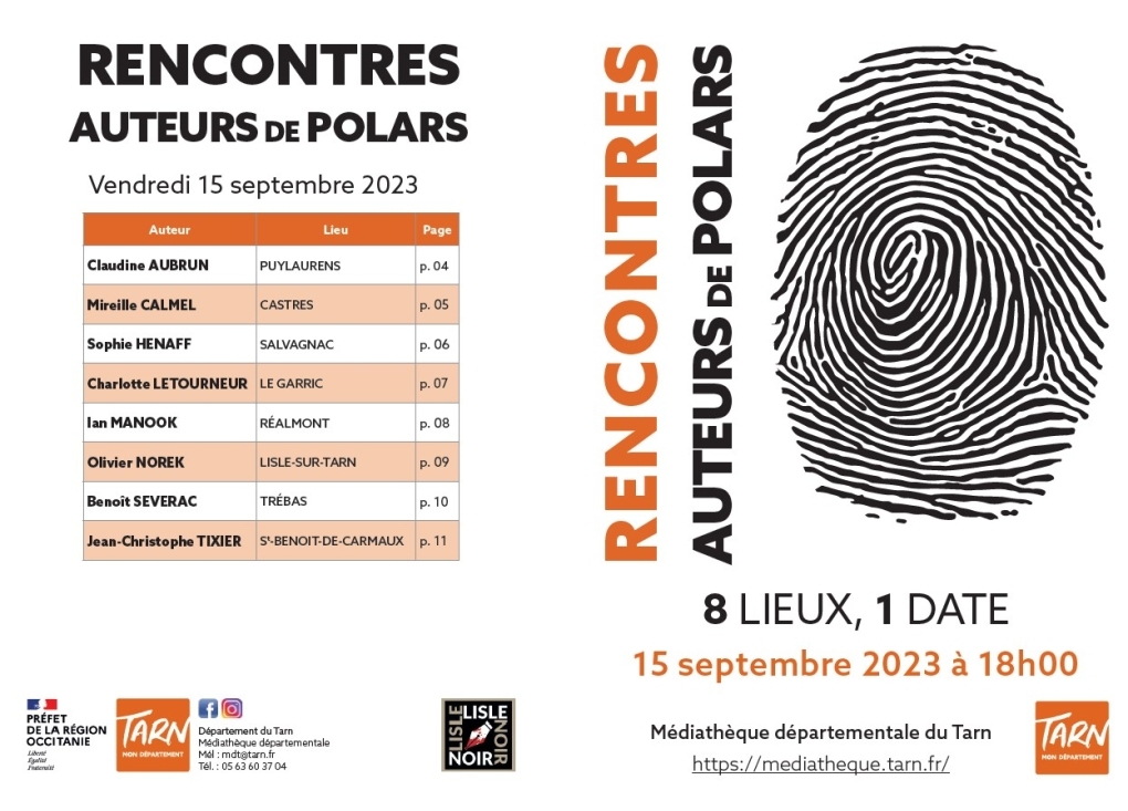 Rencontres d'auteurs de polars dans les médiathèques tarnaises