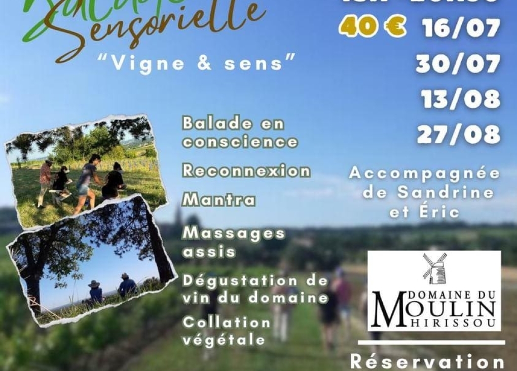 Balade sensorielle - Domaine du Moulin